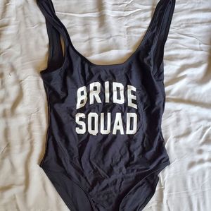 *BUNDLE 4 BIKINIS FOR $25!*"Bride Squad" one piece